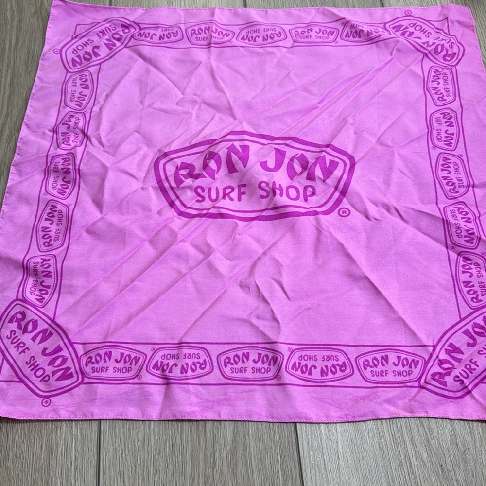Vintage Ron Jon Surf Shop Pink Bandana/wrap